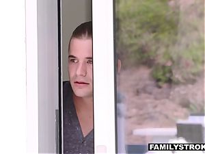 Randy stepmom Mercedes porked by her nosey son